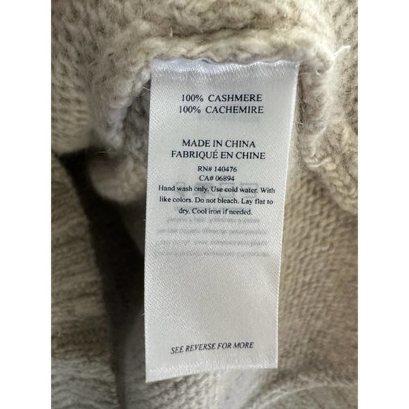 Faherty Cream Hooded Sweater - Picture 5 of 5